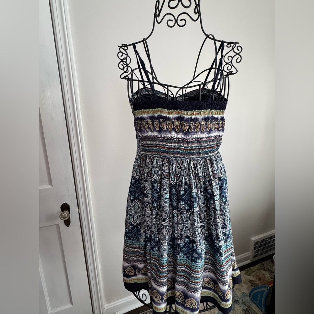 American Rag Multi Colored Blue Patterned Mini Dr… - image 4